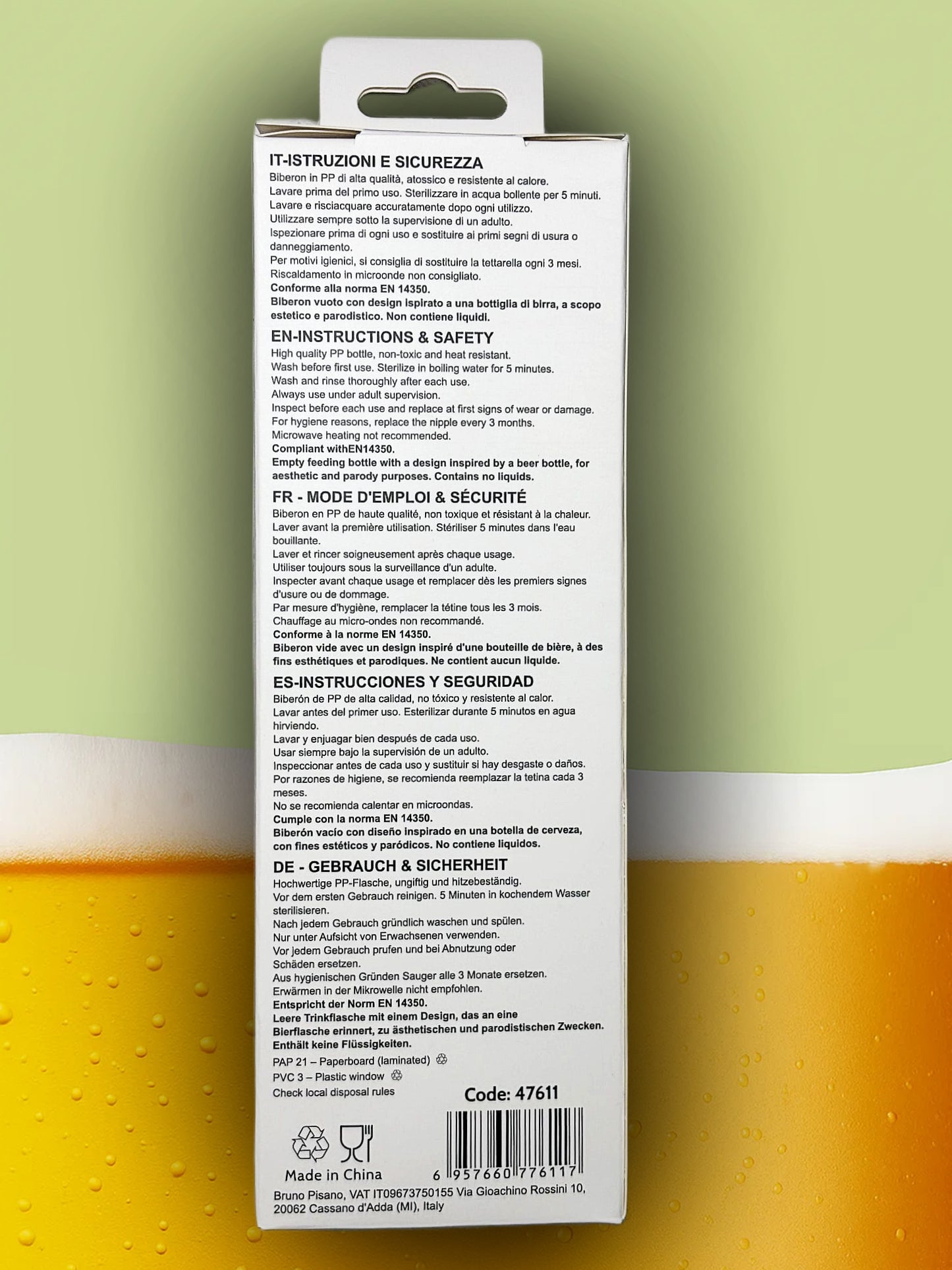 Beerberon® – Il Biberon Più Iconico di Sempre